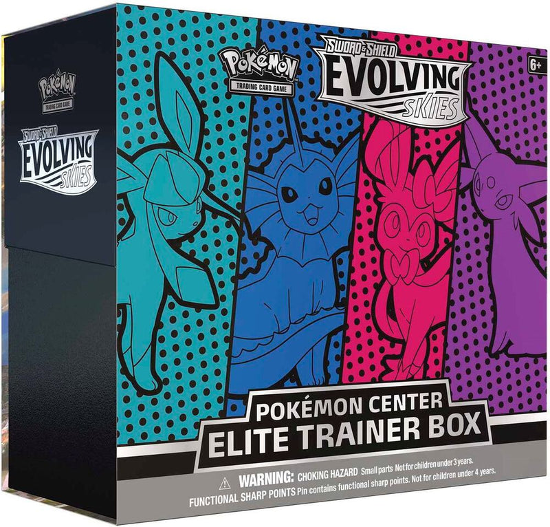 Pokemon: Evolving Skies Pokemon Center Elite Trainer Box [Glaceon/Vaporeon/Sylveon/Espeon] (Exclusive)