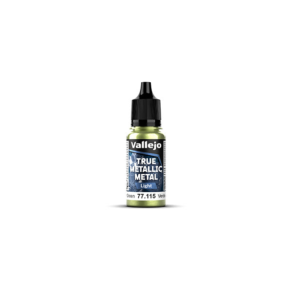 Vallejo True Metallic Metal paint bottle on a white background