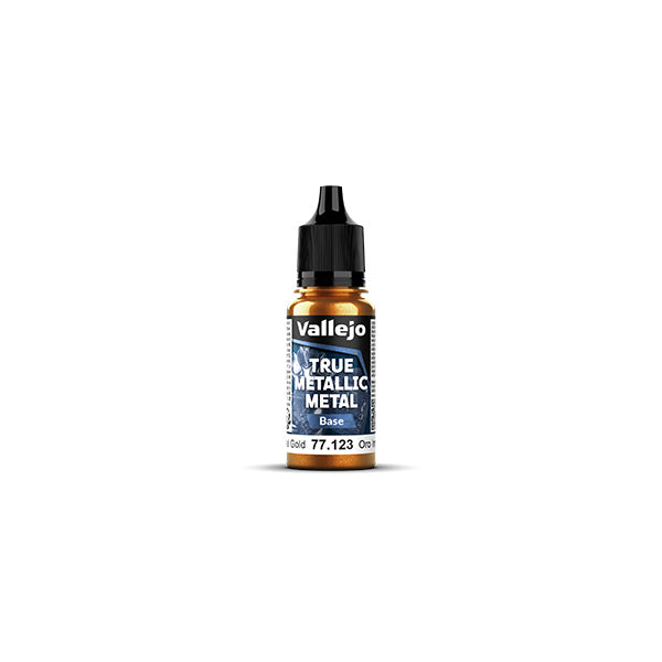 Vallejo True Metallic Metal paint bottle on a white background