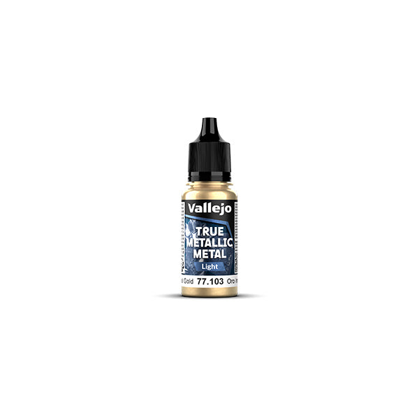 Vallejo True Metallic Metal paint bottle on a white background