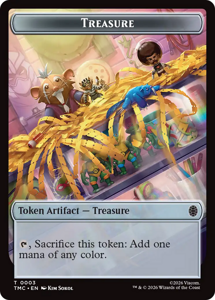 Treasure // Robot Double-Sided Token [Teenage Mutant Ninja Turtles Commander Tokens]
