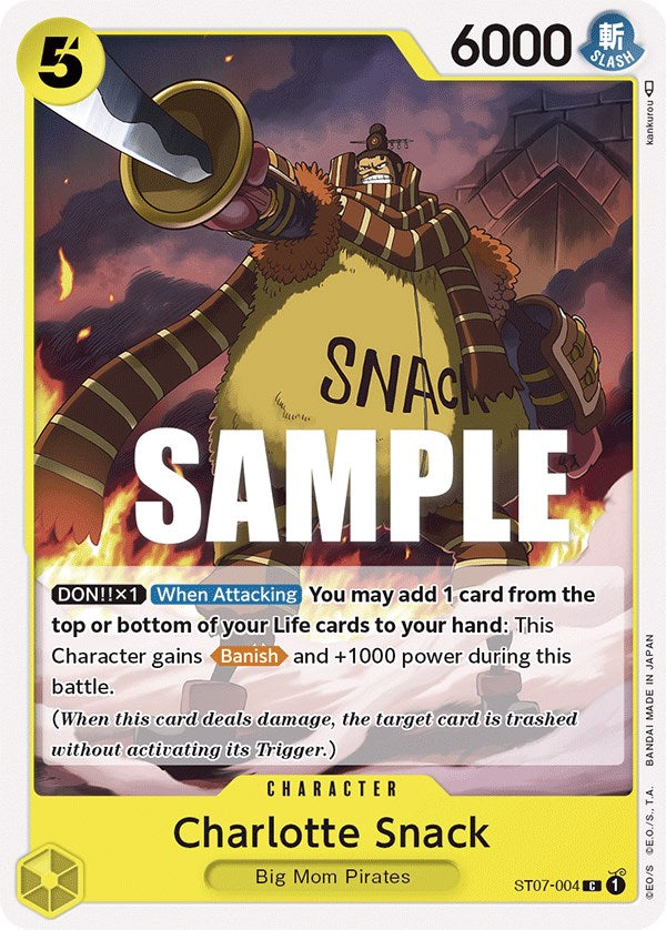 one piece card game big mom pirates starter deck ST-07 and her powerful family of pirates ONE PIECE BIG MOM PIRATES