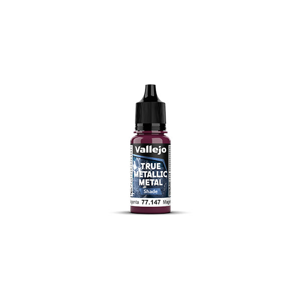 Vallejo True Metallic Metal paint bottle on a white background