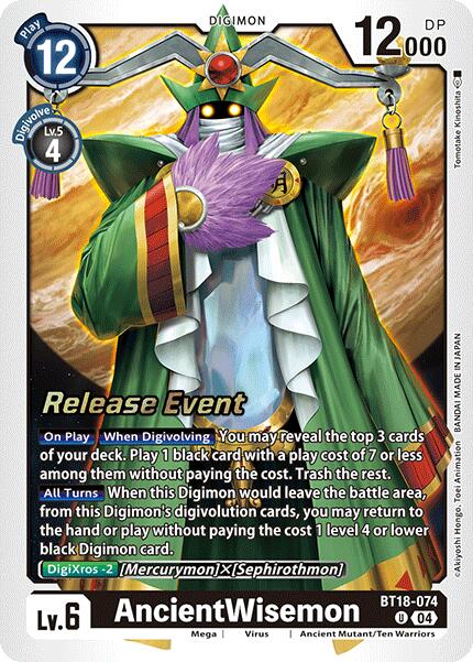 AncientWisemon [BT18-074] [Release Special Booster Ver.2.0 Promos]