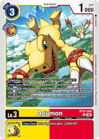 Agumon [BT21-040] [World Convergence]