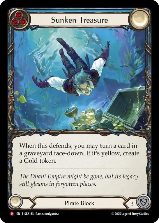 Sunken Treasure (Rainbow Foil) [SEA133] (High Seas)  Rainbow Foil