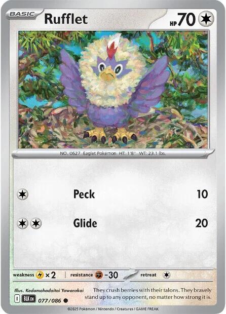 Rufflet (077/086) [Scarlet & Violet: Black Bolt]