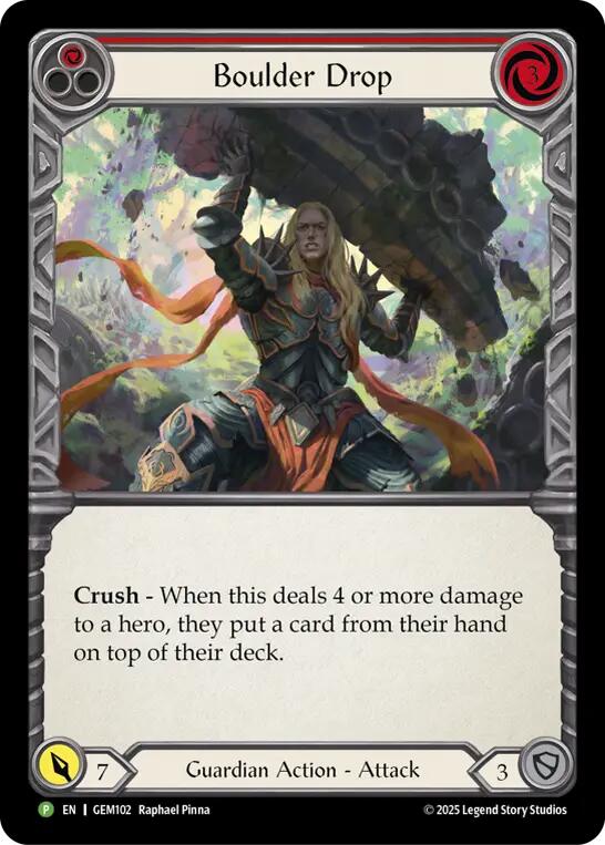 Boulder Drop [GEM102] (GEM Pack 3) Rainbow Foil