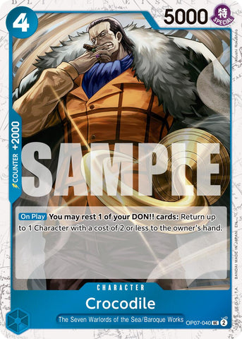Crocodile (OP07-040) (Pirate Foil) [Premium Booster -The Best- Vol. 2]