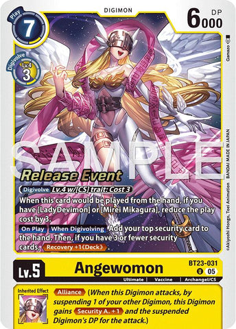 Angewomon [BT23-031] [Hackers' Slumber Release Event Cards]