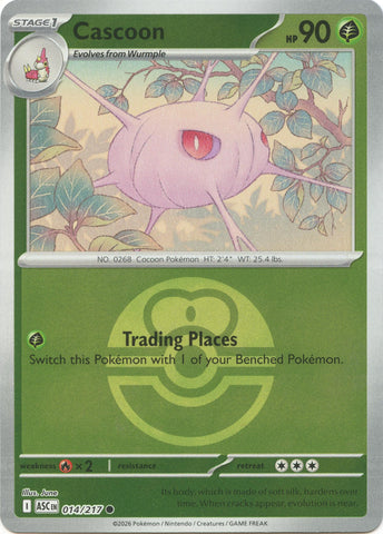 Cascoon (014/217) (Love Ball) [Mega Evolution: Ascended Heroes]