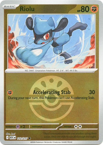 Riolu (112/217) (Friend Ball) [Mega Evolution: Ascended Heroes]