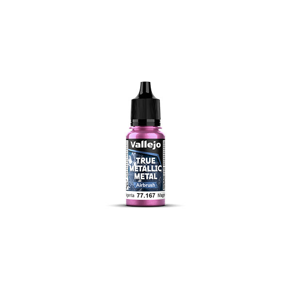 Vallejo True Metallic Metal paint bottle on a white background