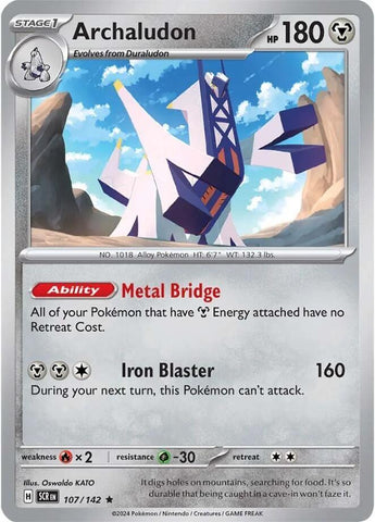 Archaludon (107/142) (Non-Holo) (Deck Exclusive) [Scarlet & Violet: Stellar Crown]