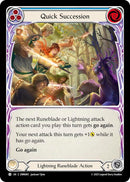 Quick Succession (Blue) [OMN085] (Omens of the Third Age)  Rainbow Foil