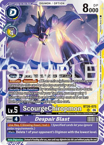 ScourgeChiropmon // Despair Blast [BT26-075] [Timeless Bonds]