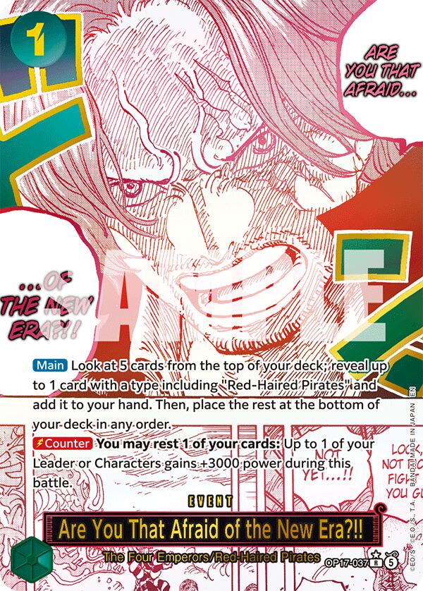 Are You That Afraid of the New Era?! (Alternate Art) [The World's Strongest Warriors]