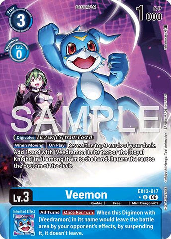 Veemon [EX13-017] (Extended Art) [Chivalrous XIII]