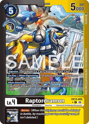 Raptordramon [EX13-055] (Limited Foil) [Chivalrous XIII]