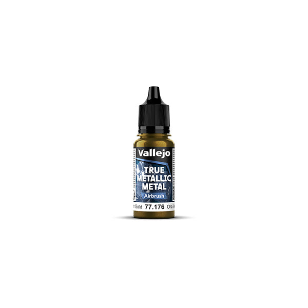 Vallejo True Metallic Metal paint bottle on a white background