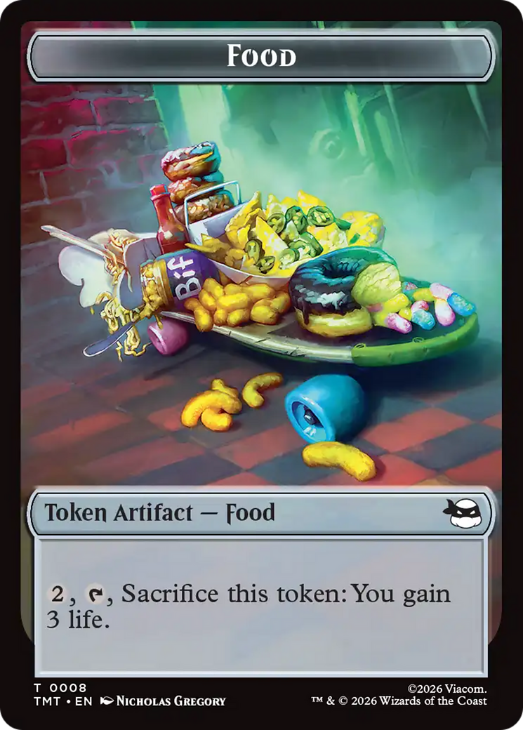 Robot // Food Double-Sided Token [Teenage Mutant Ninja Turtles Tokens]