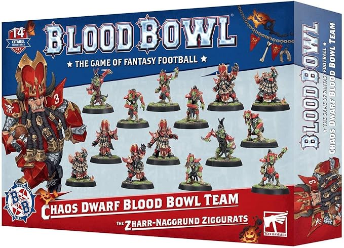 Chaos Dwarf Blood Bowl Team: The Zharr-Naggrund Ziggurats