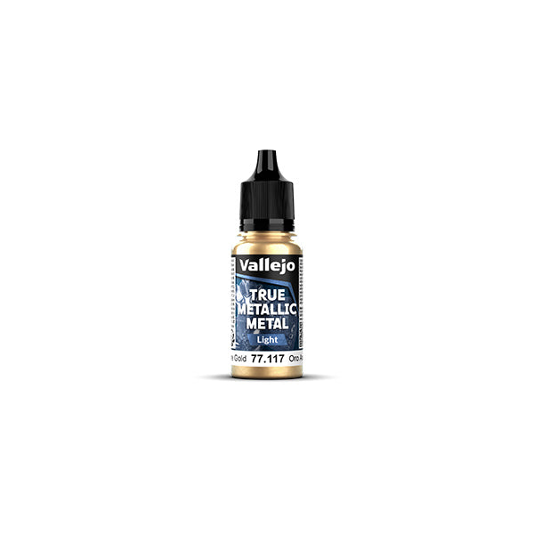 Vallejo True Metallic Metal paint bottle on a white background