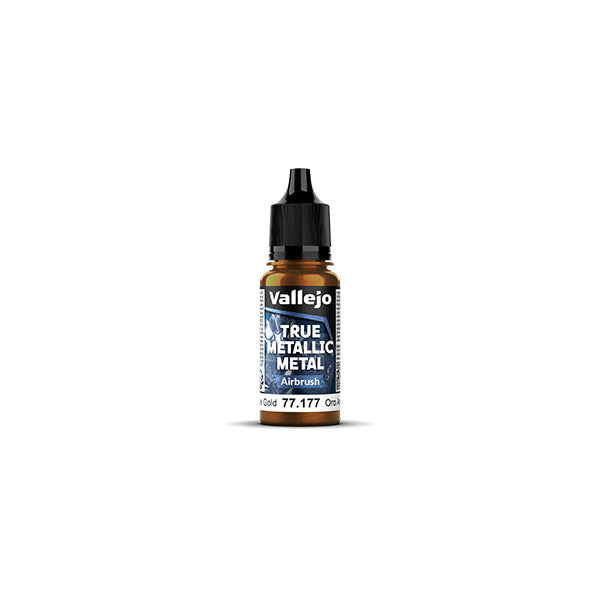Vallejo True Metallic Metal paint bottle on a white background