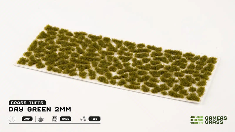Gamers Grass: Dry Green 2mm (Wild)