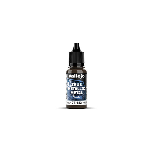 Vallejo True Metallic Metal paint bottle on a white background