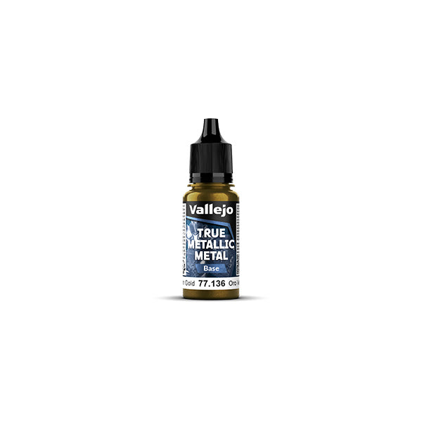Vallejo True Metallic Metal paint bottle on a white background