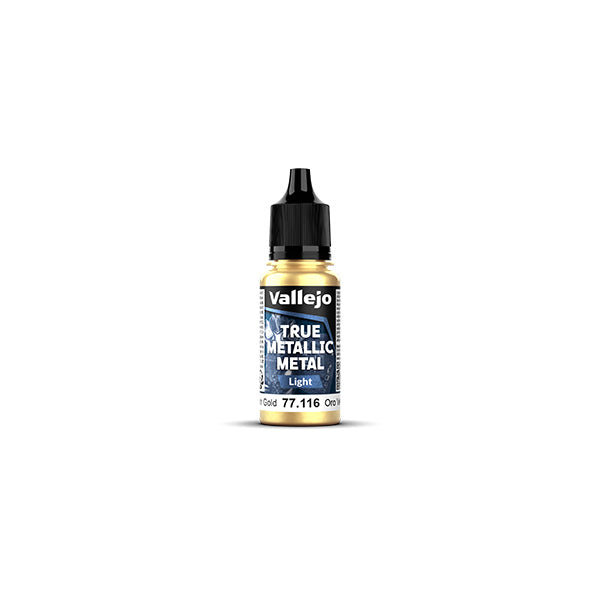 Vallejo True Metallic Metal paint bottle on a white background