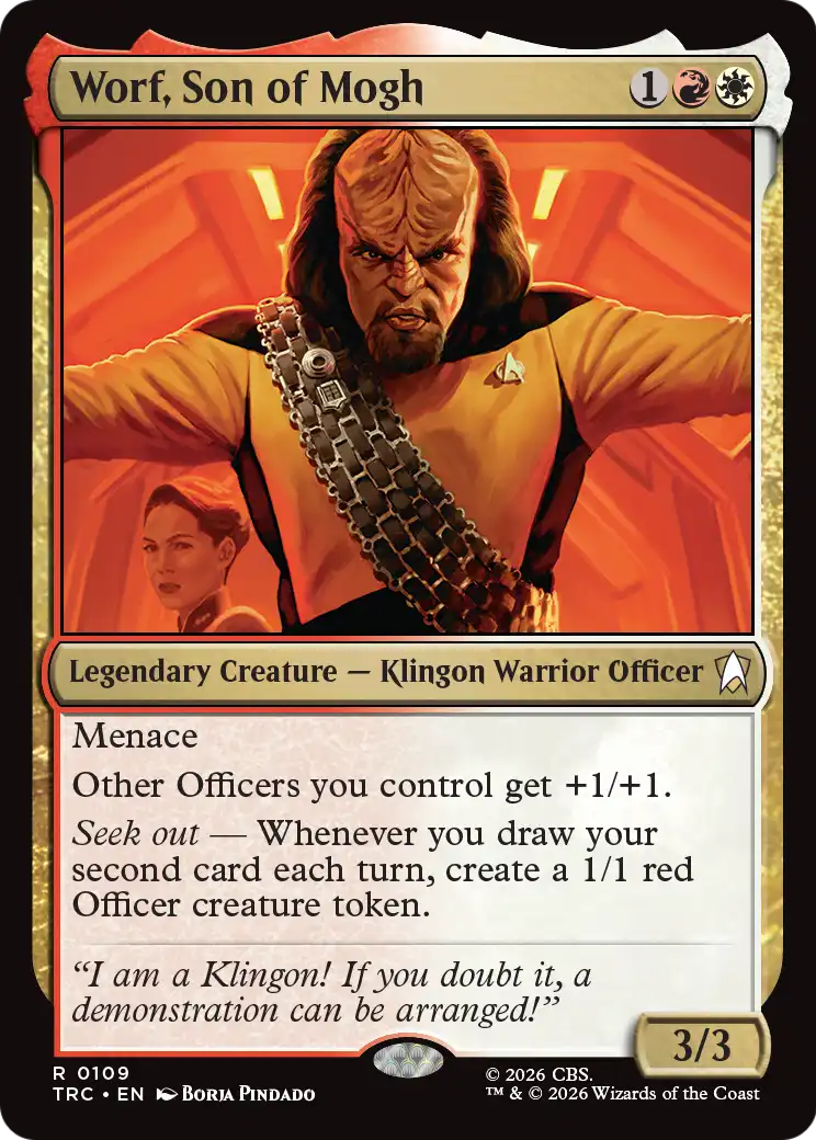 Worf, Son of Mogh (Surge Foil) [Star Trek Commander]
