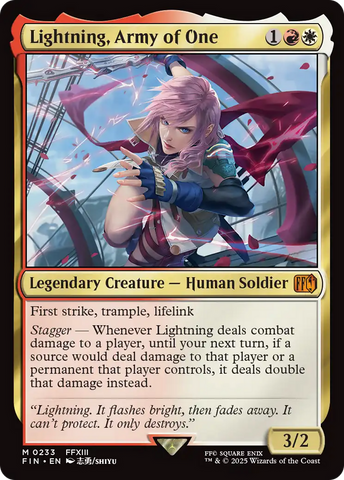 Lightning, Army of One [FINAL FANTASY]