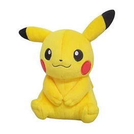 Sanei Pokemon All Star Collection PP165 Pikachu (Female) Plush, 7"