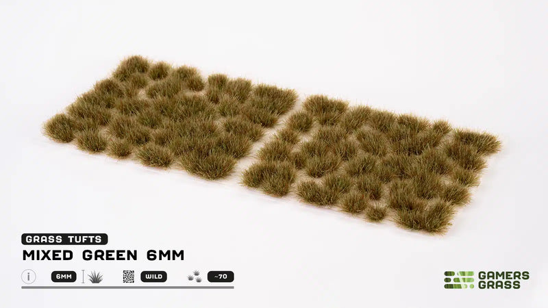 Gamers Grass: Mixed Green 6mm (Wild)