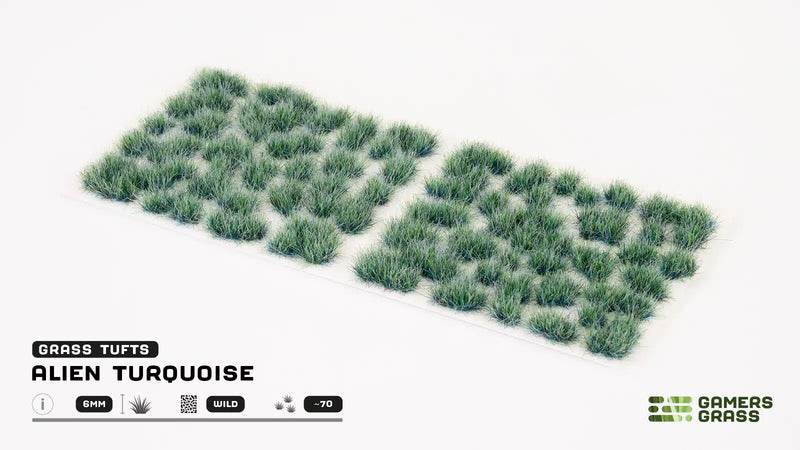 Gamers Grass: Alien Turquoise 6mm (Wild)