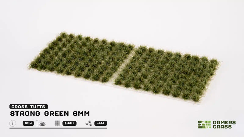 Gamers Grass: Strong Green 6mm (Wild)
