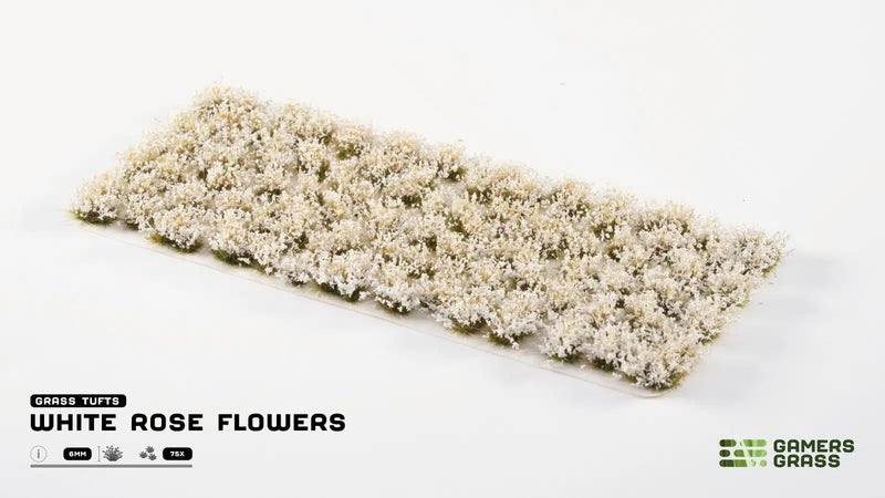 Gamers Grass: White Rose Flowers (Wild)